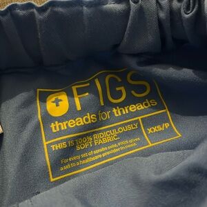 Light Blue XXS Petite Figs Scrub Pants